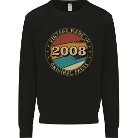 16th Birthday  Vintage Made In 2008 Mens Sweatshirt Jumper