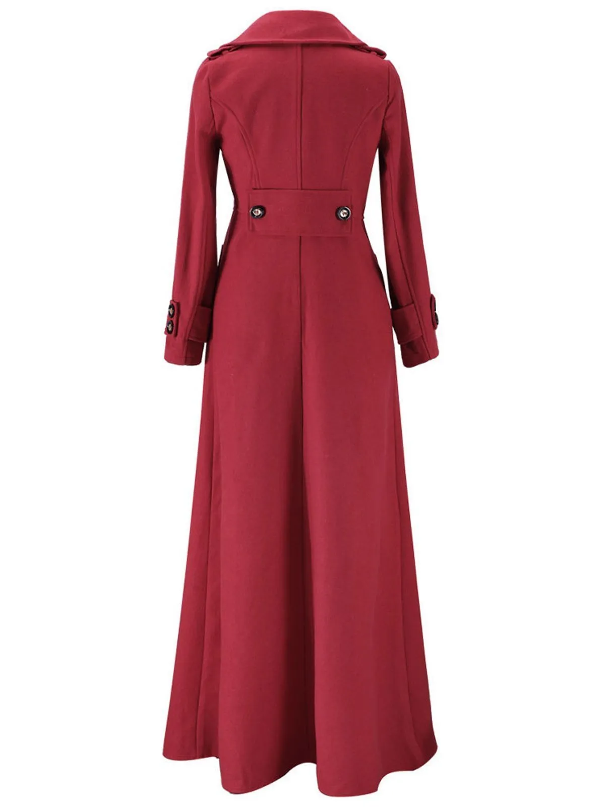 1950s Solid Long Sleeve Coat