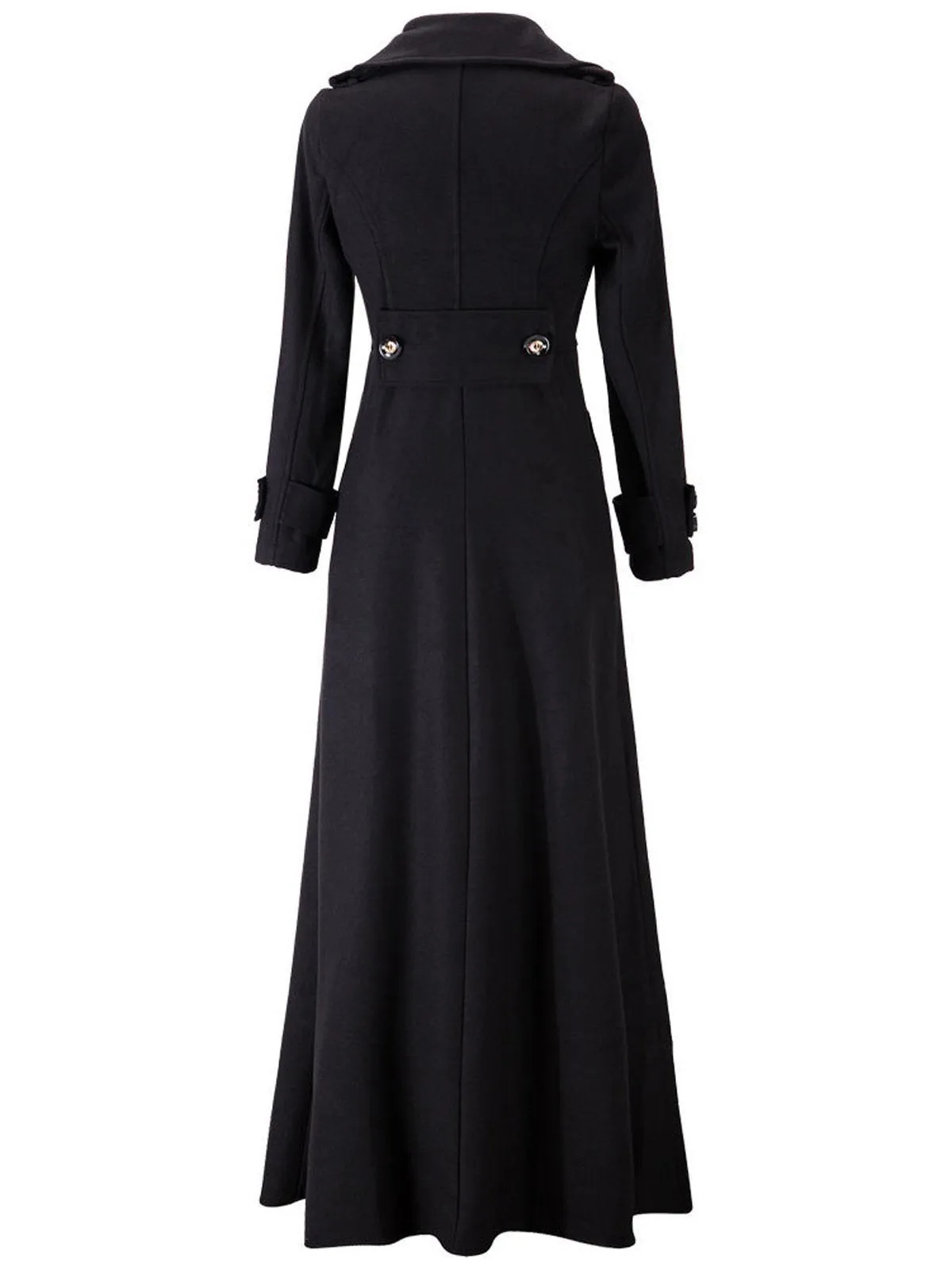 1950s Solid Long Sleeve Coat