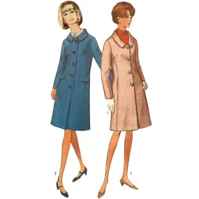 1960s Pattern, Women's Fitted Coat - Bust 34” (86.4cm)