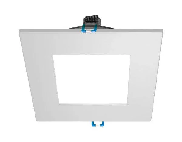 4 in. Square White Flat Panel LED Downlight in 3000K