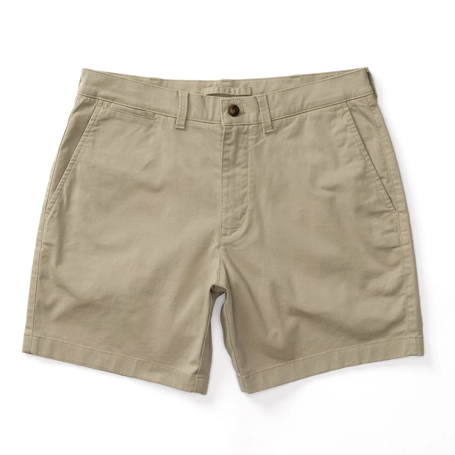 7" Gold School Chino Short - Khaki Gold Patch