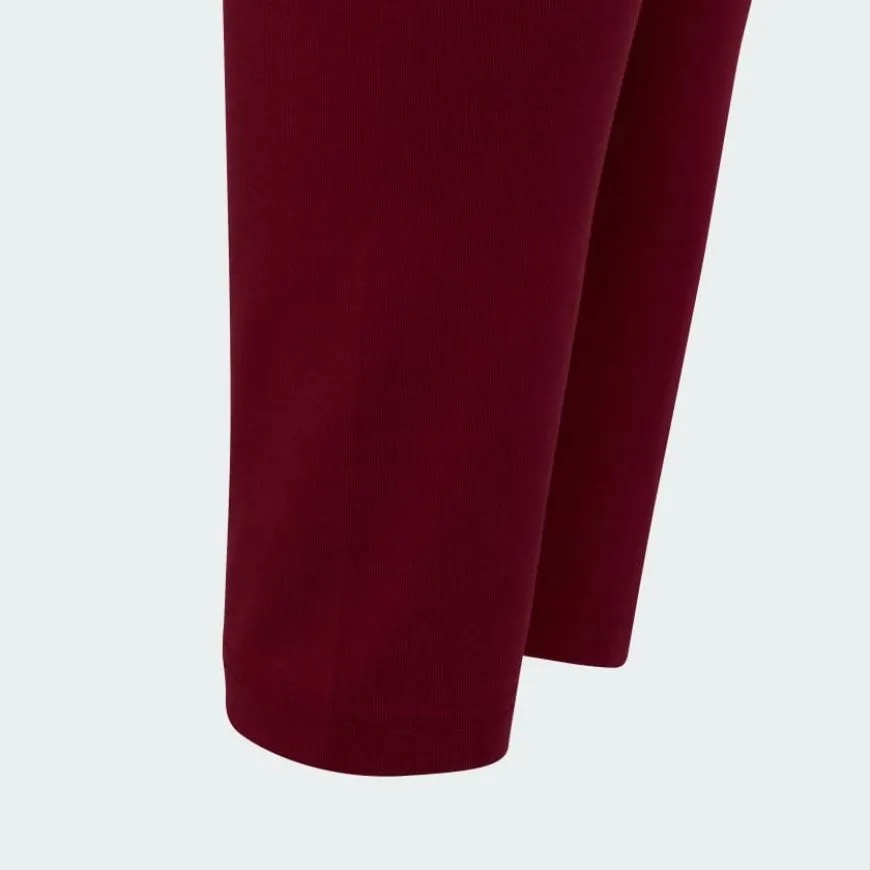 Adidas Logo Girls Lifestyle Tight Burgundy