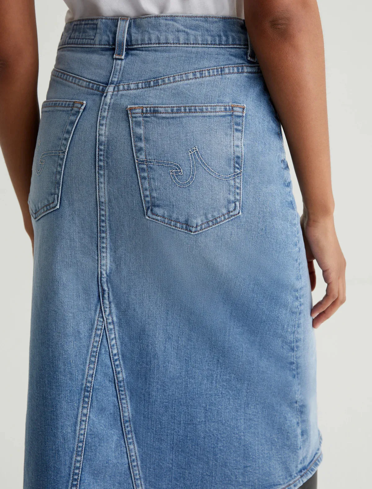 AG Denim Bruna Denim Skirt in 18 Year Oslo Wash