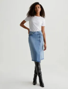 AG Denim Bruna Denim Skirt in 18 Year Oslo Wash