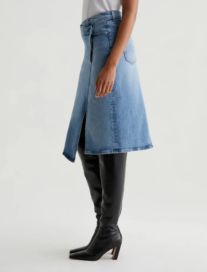 AG Denim Bruna Denim Skirt in 18 Year Oslo Wash