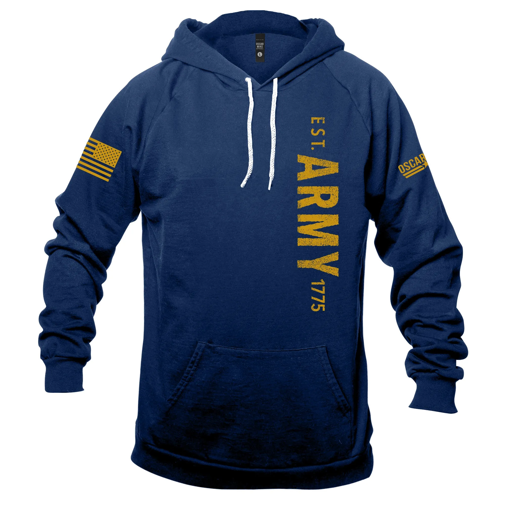 Army Vertical Logo Pullover Hoodie