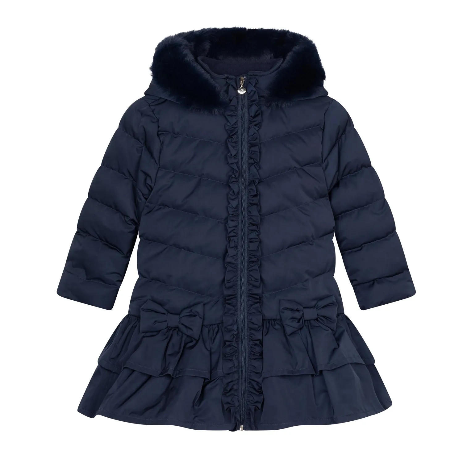 AW24 A Dee Girls Becky Navy Coat