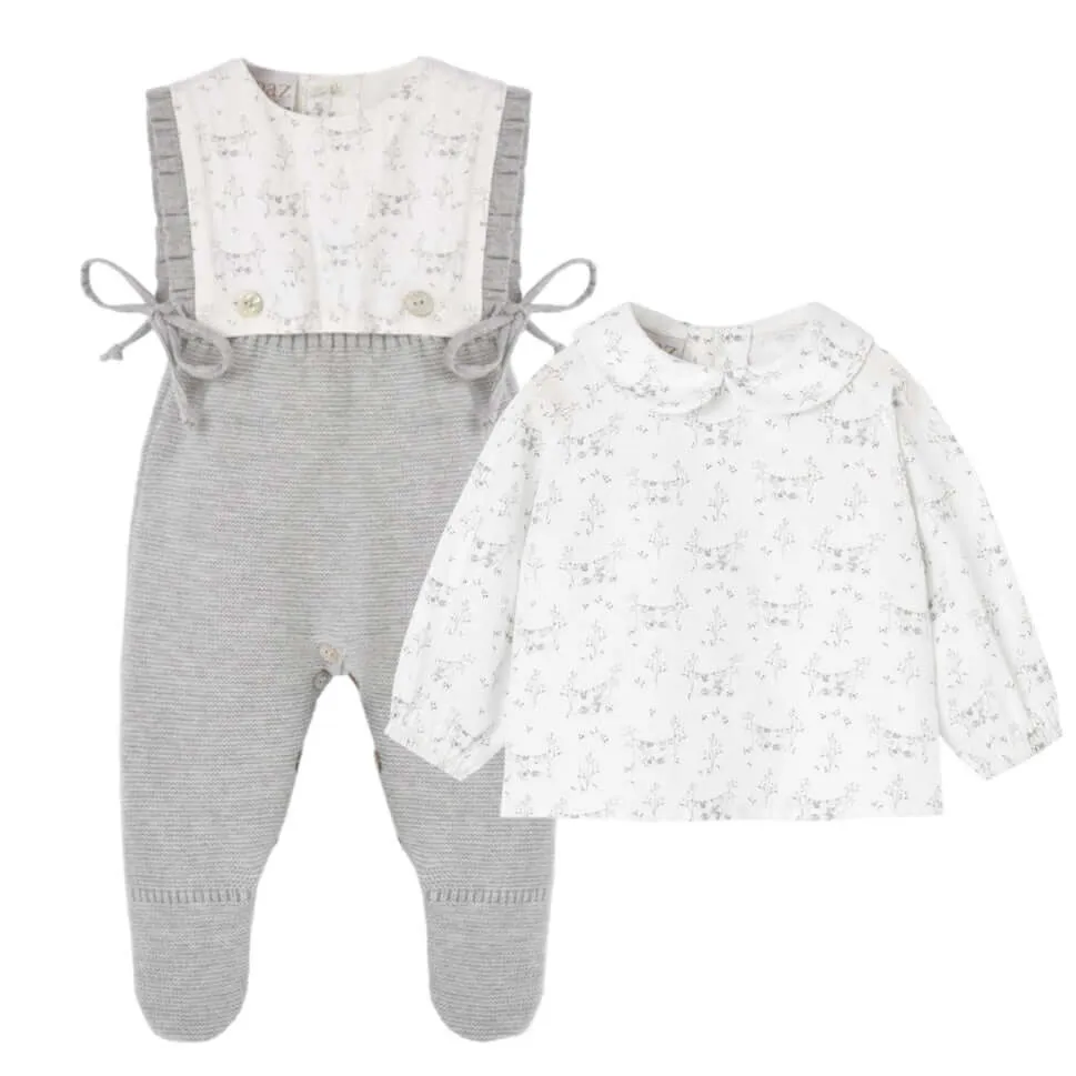 Baby Grey Knitted Set