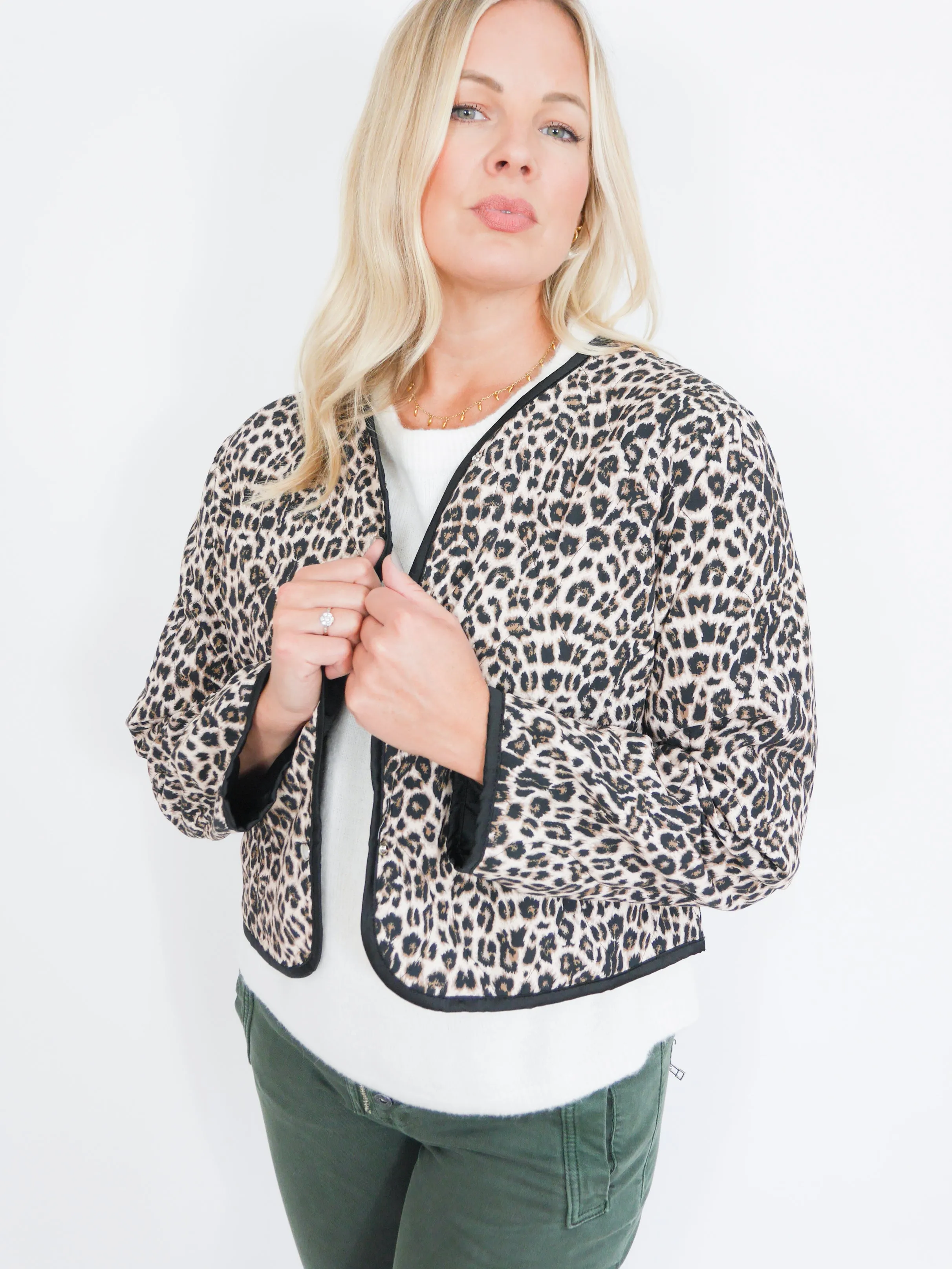 Bailey Jacket Natural Leopard