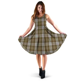 Baillie Dress Tartan Sleeveless Midi Womens Dress