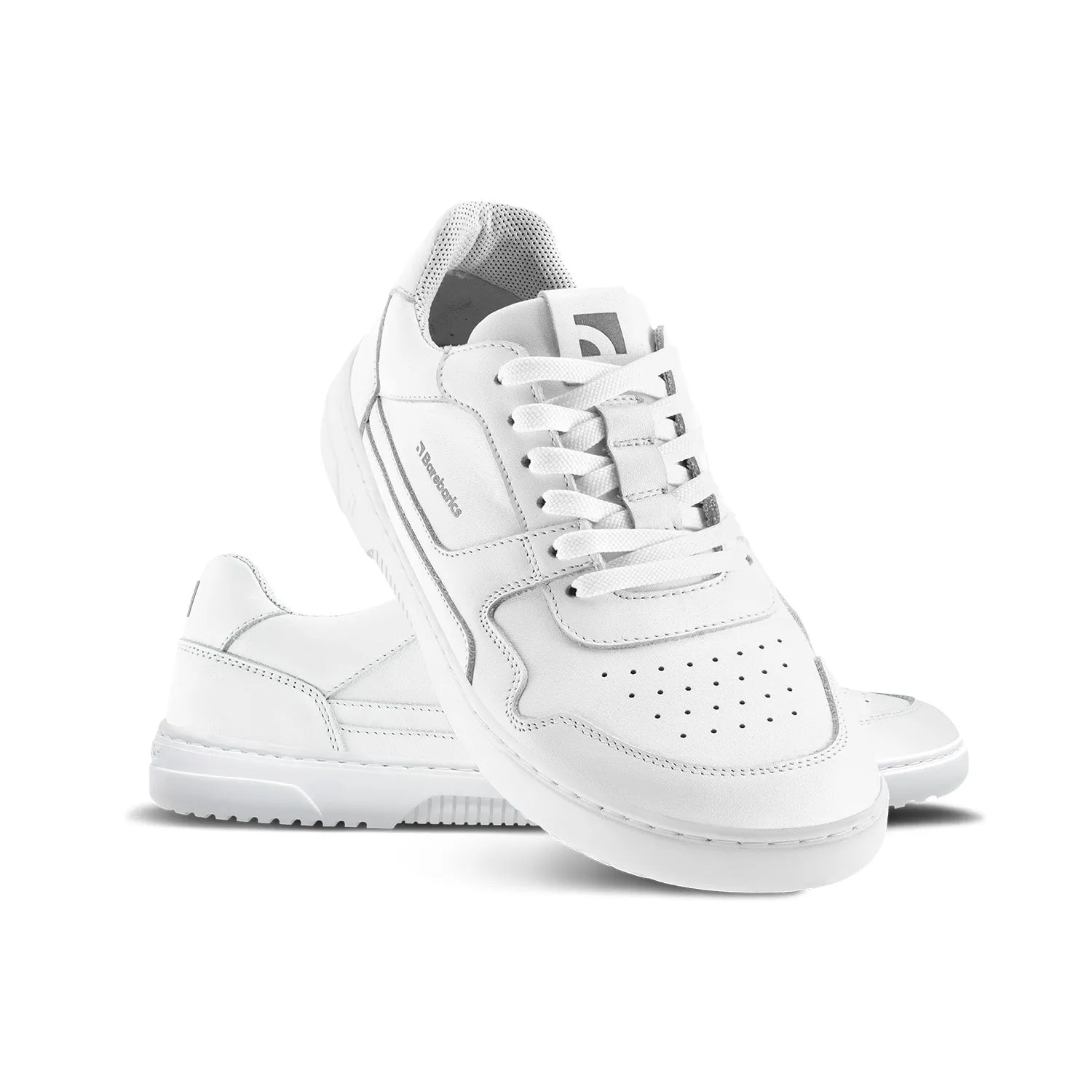 Barefoot Sneakers Barebarics Zing - All White - Leather CLEARANCE