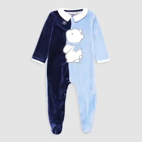 BEAR ROMPER BLUE