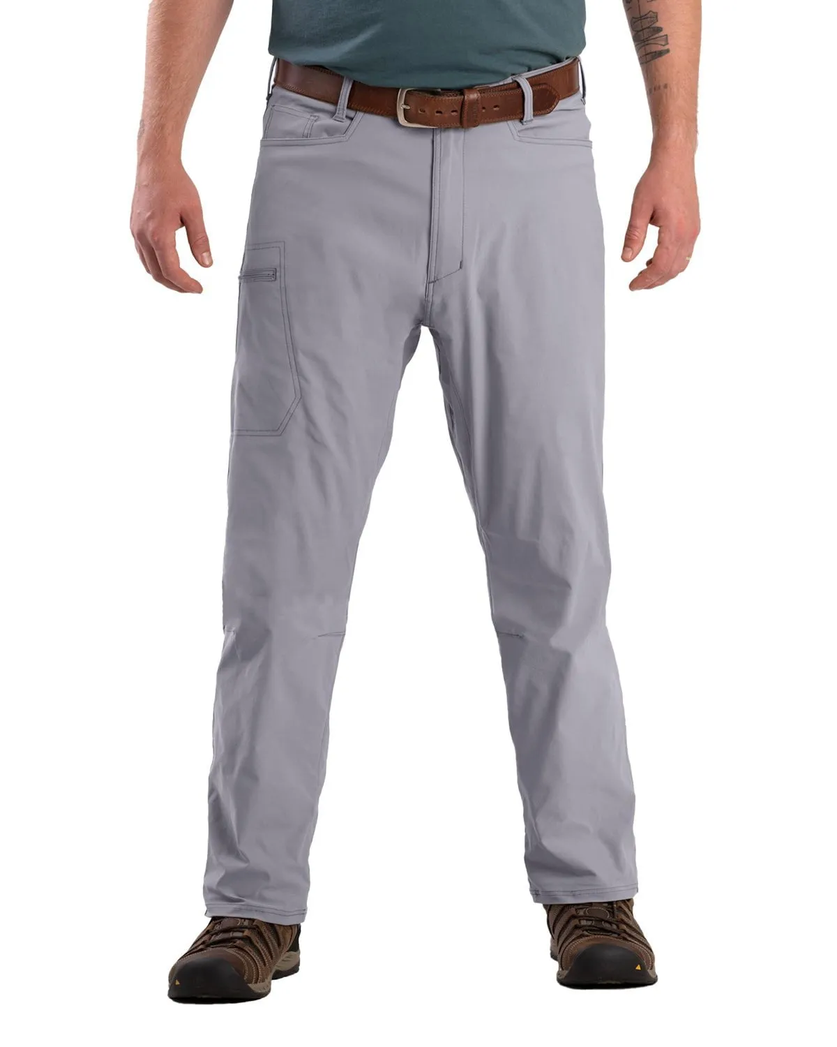 Berne Mens Lightweight Flex Pro Smoke Nylon Blend Pants