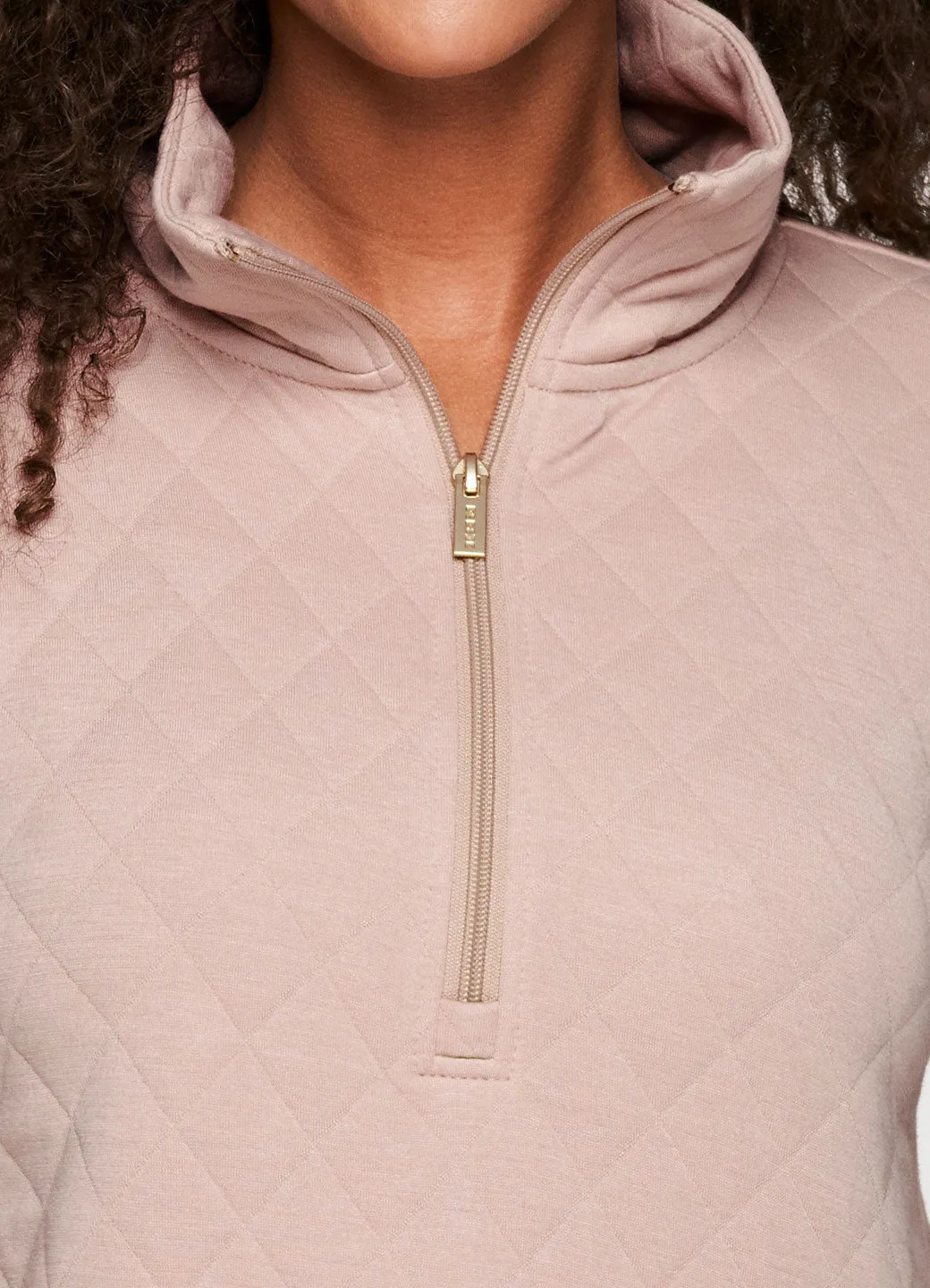 Birch Quilted 1/4 Zip Sweatshirt