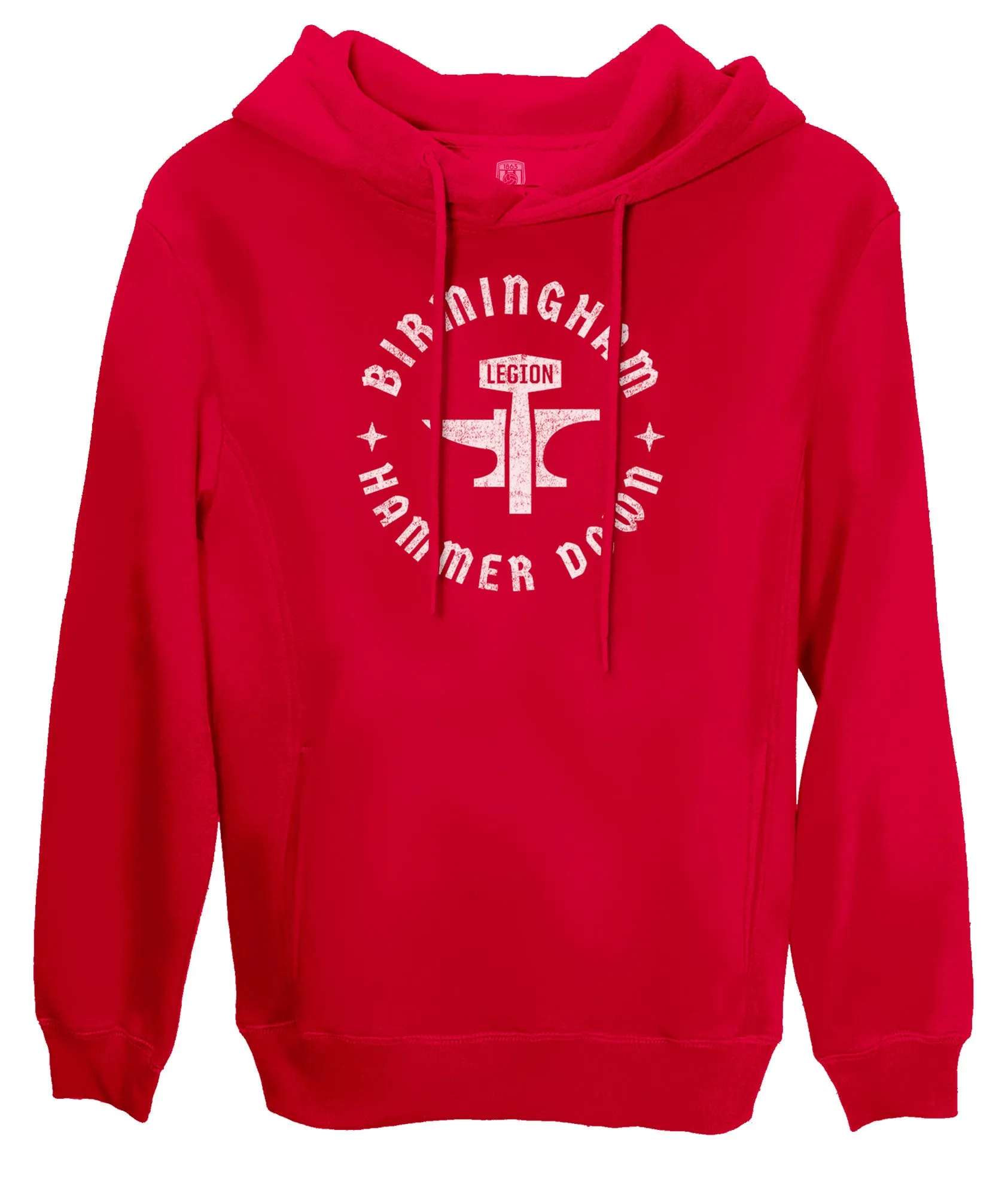 Birmingham Legion FC Roundabout Fleece Pullover Hoodie - Red