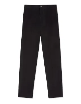 Black Cotton Stretch Chino