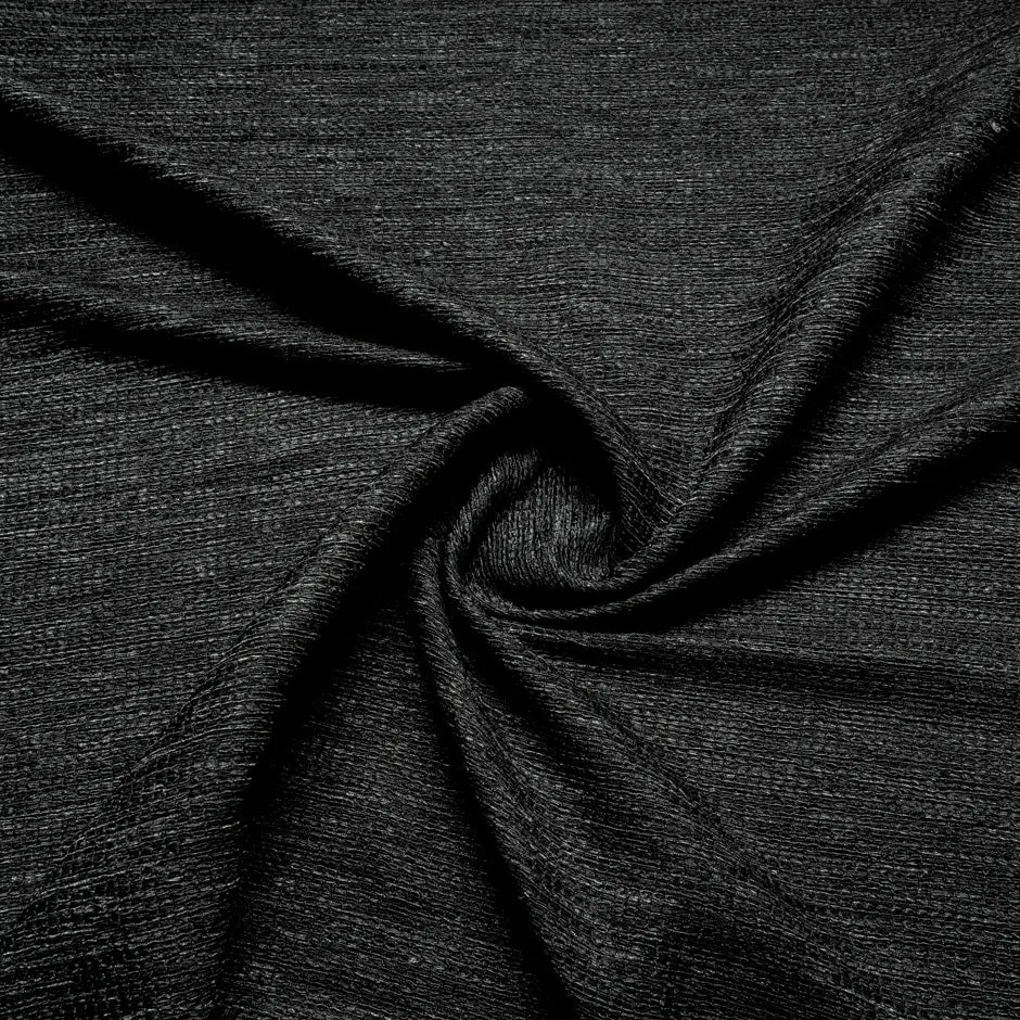 Black Metallic Microfibre