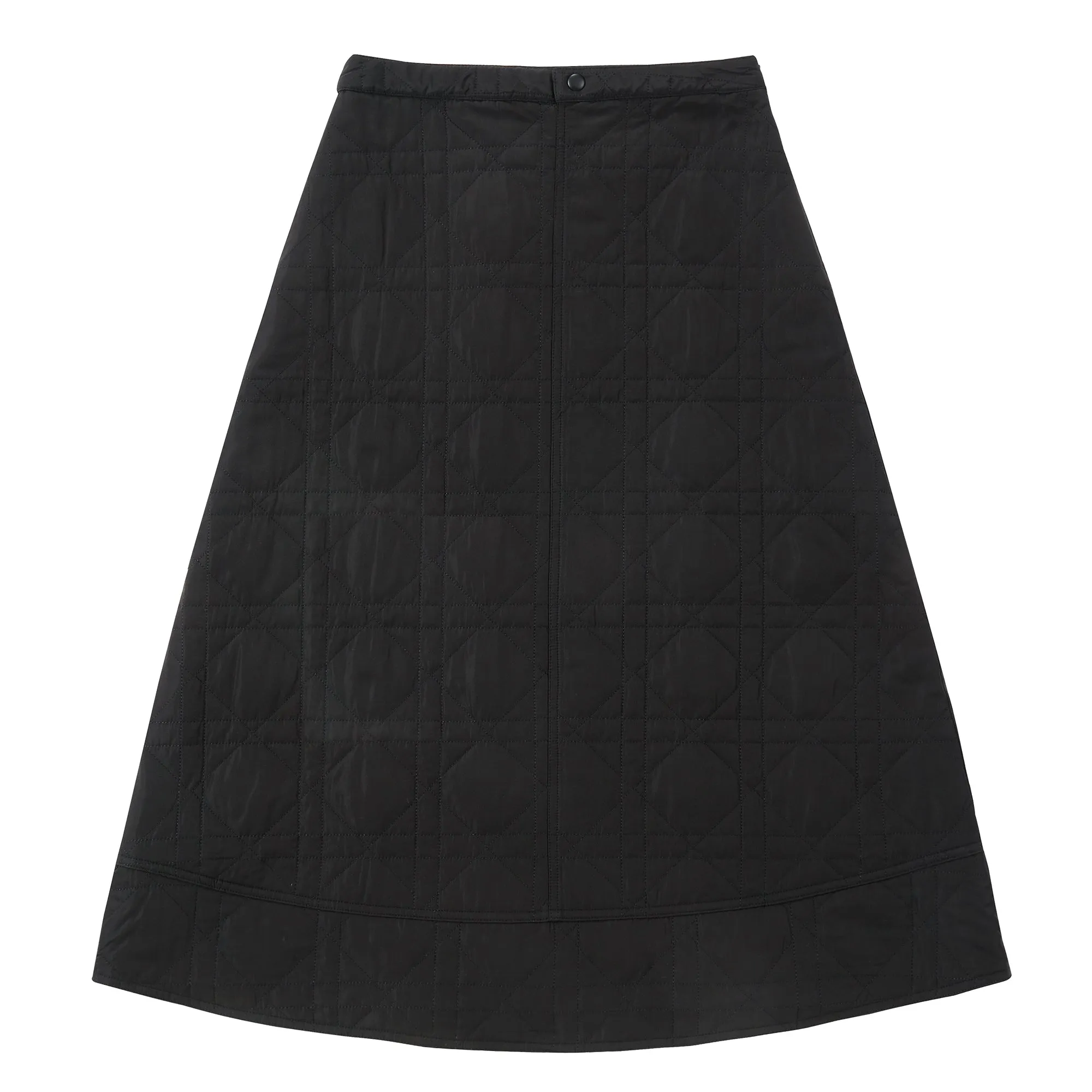 Black Quilted Skirt