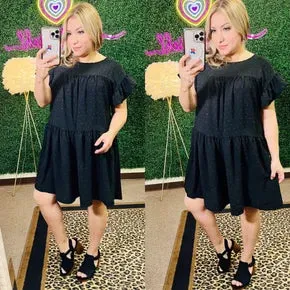 Black Tiered Dress