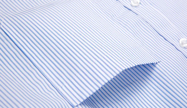 Blue Vertical Stripe Dress Shirt