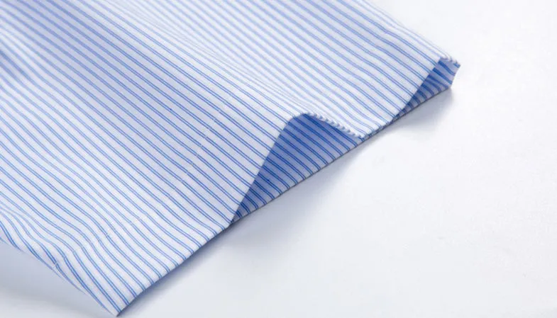 Blue Vertical Stripe Dress Shirt