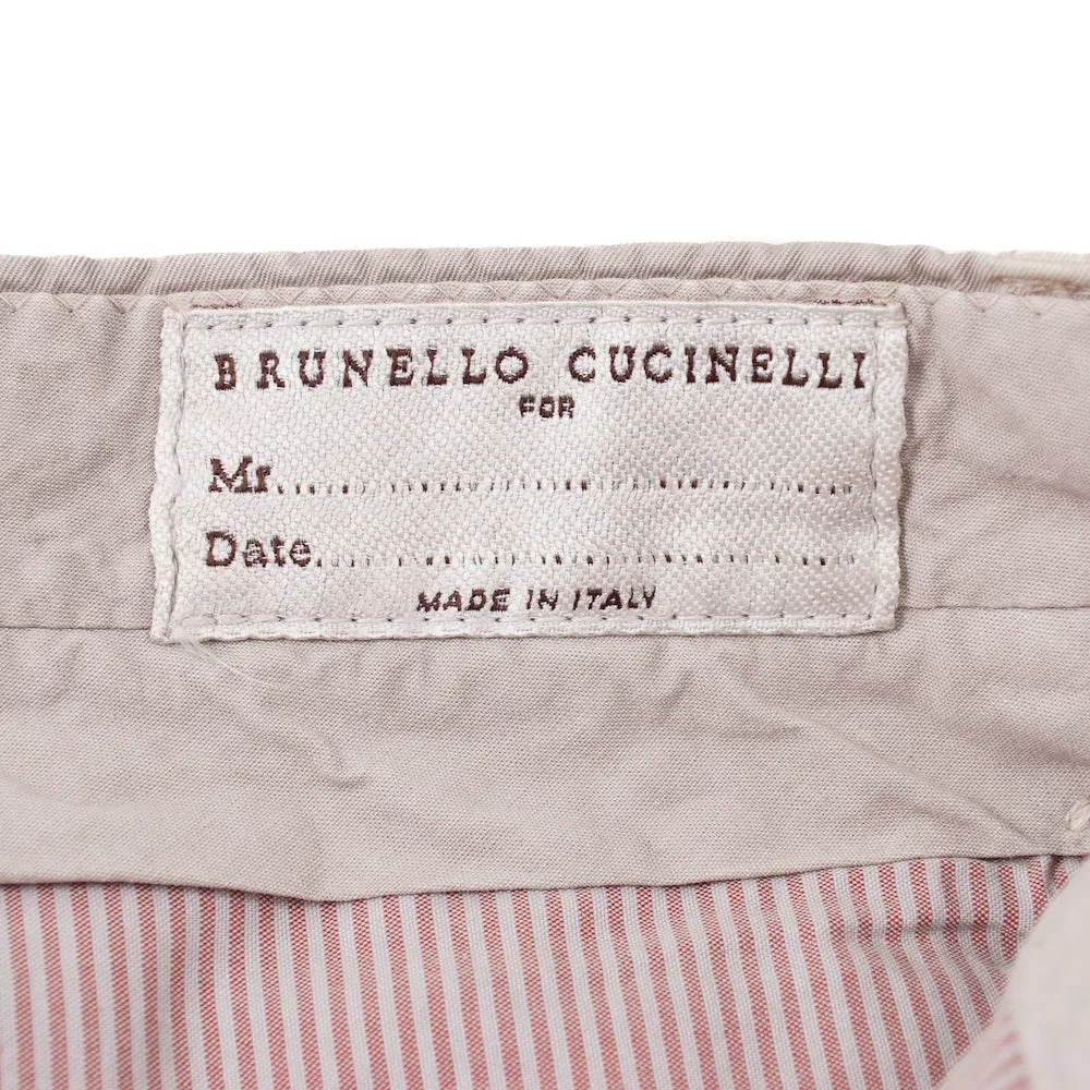 Brunello Cucinelli Button-Fly Cotton Pants