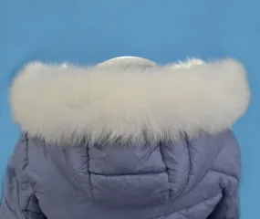 BY ORDER not Tail Real White Fox Fur Trim Hood, Fur collar trim, Fox Fur Collar, Fur Scarf, Fur Ruff, Fox Fur Hood, Fox Fur, Soft Trim