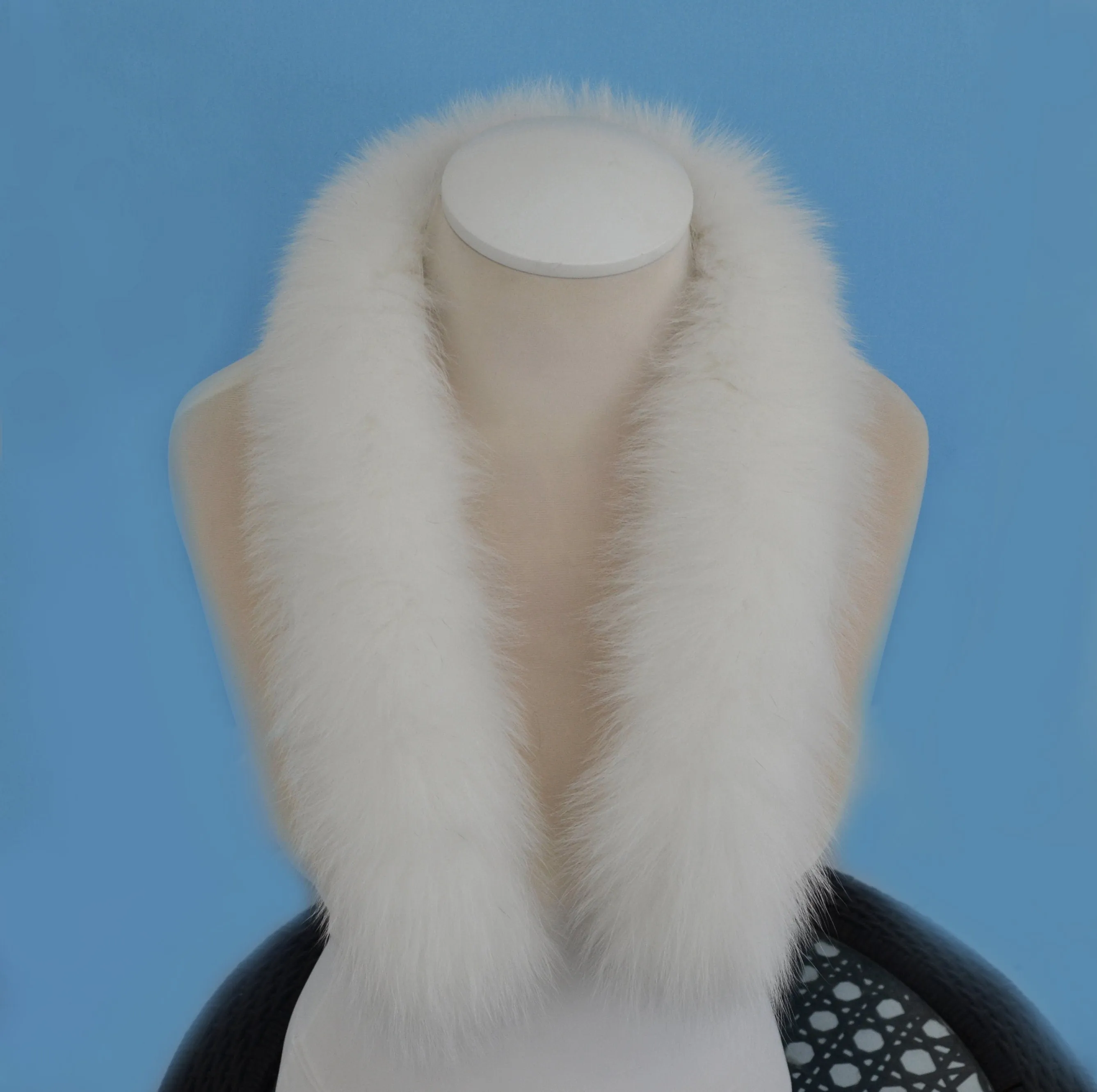 BY ORDER not Tail Real White Fox Fur Trim Hood, Fur collar trim, Fox Fur Collar, Fur Scarf, Fur Ruff, Fox Fur Hood, Fox Fur, Soft Trim