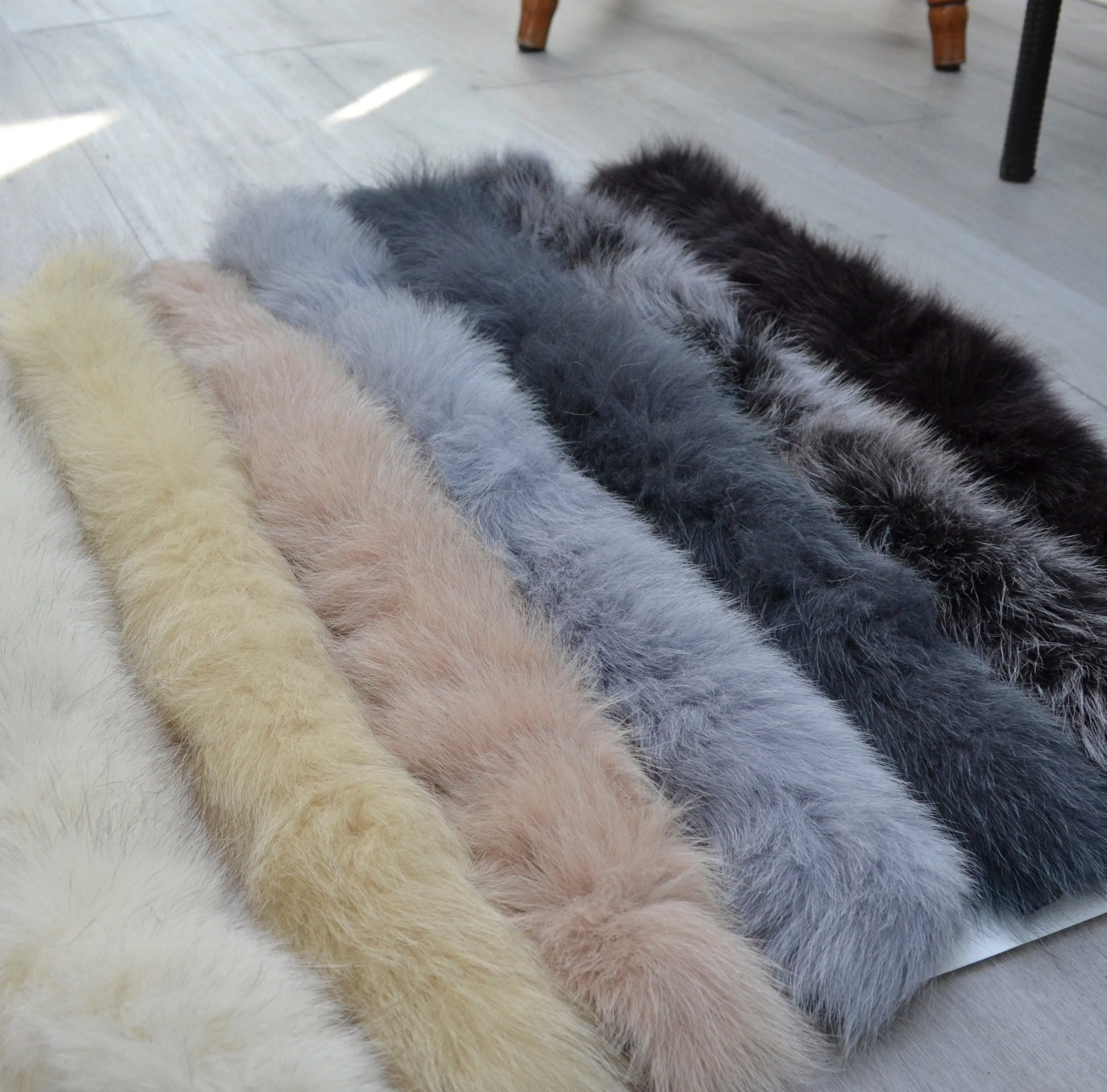 BY ORDER, Real Fox Fur (Tail) Trim Hood, Fur collar trim, Fox Fur Collar, Fur Scarf, Fur Ruff, Fur Hood, Fur stripe, Coat Trim, Jacket