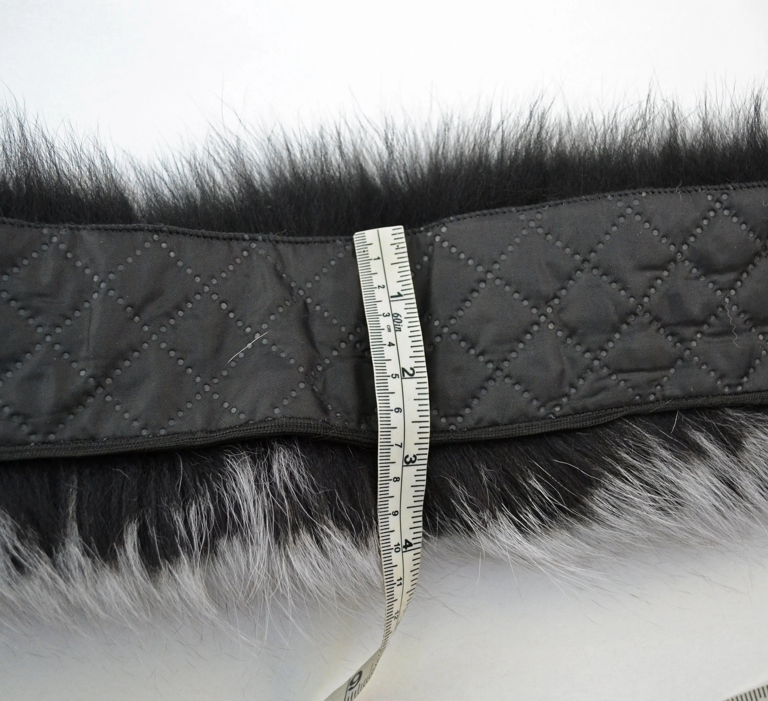 BY ORDER XXL Triple Real Fox Fur (Tail) Trim Hood, Fur collar trim, Fox Fur Collar, Fur Scarf, Fur Ruff, Fox Fur Hood, Hood Fur, stripe