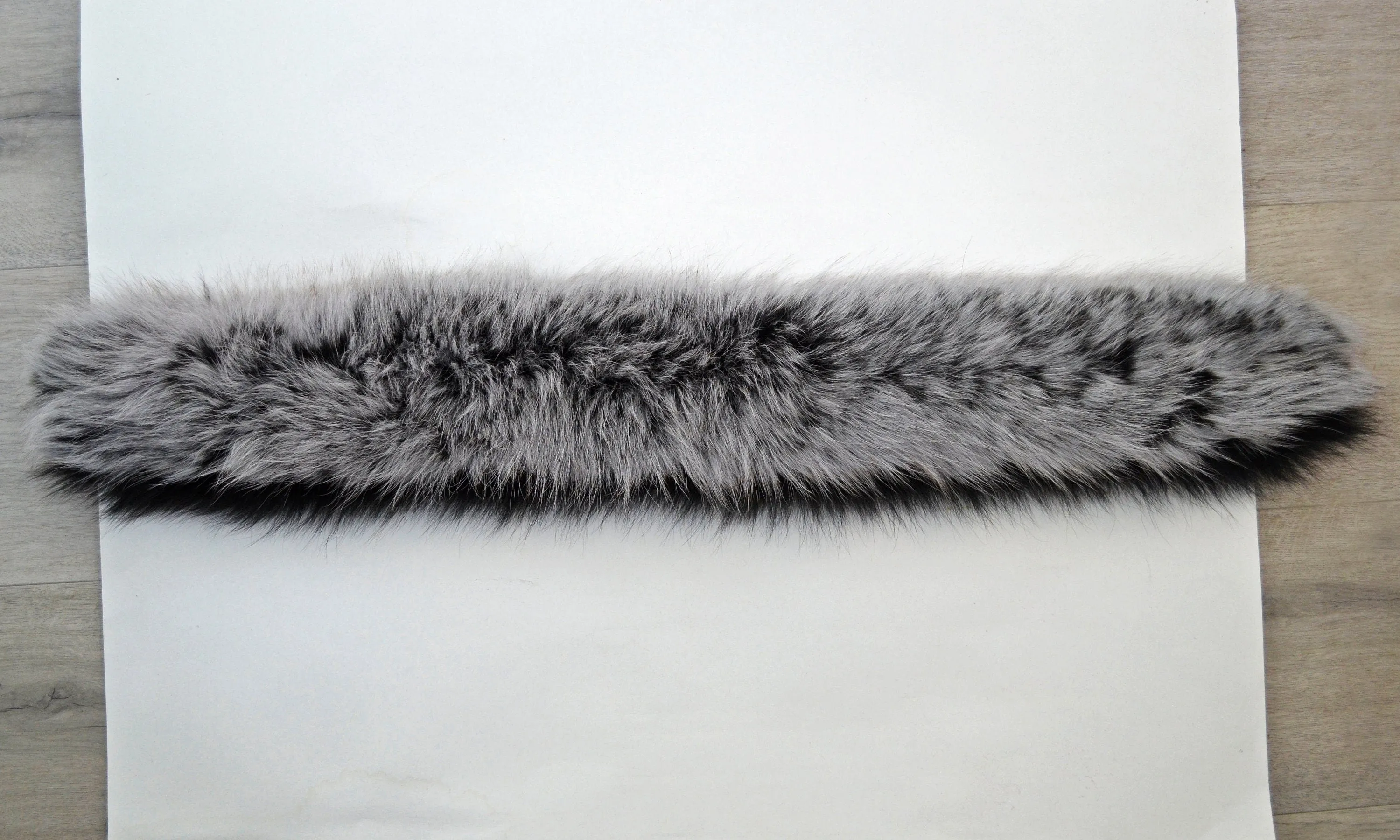 BY ORDER XXL Triple Real Fox Fur (Tail) Trim Hood, Fur collar trim, Fox Fur Collar, Fur Scarf, Fur Ruff, Fox Fur Hood, Hood Fur, stripe