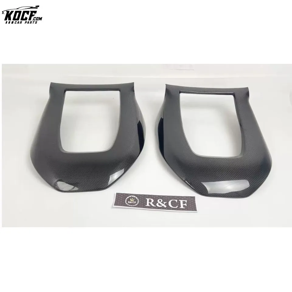 Carbon Fiber Interior trim Seatback Cover Trim For Fits Tesla Model 3