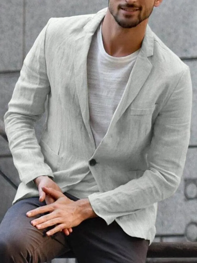 Casual Soft Cotton Blazer