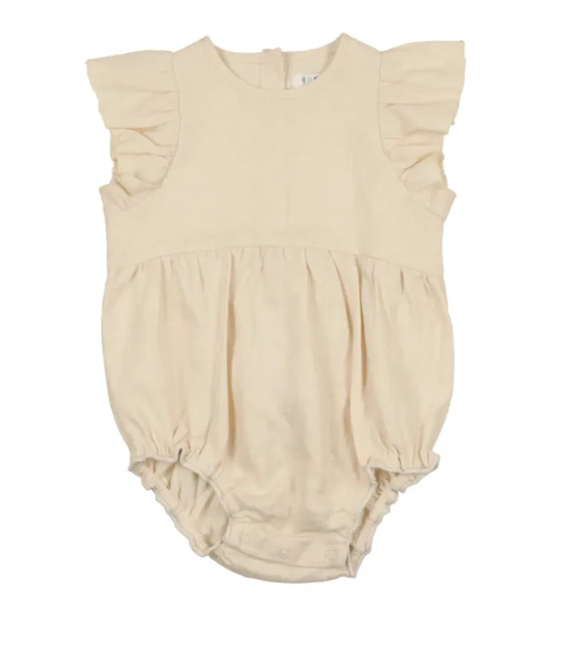 CCB Cream Linen Romper