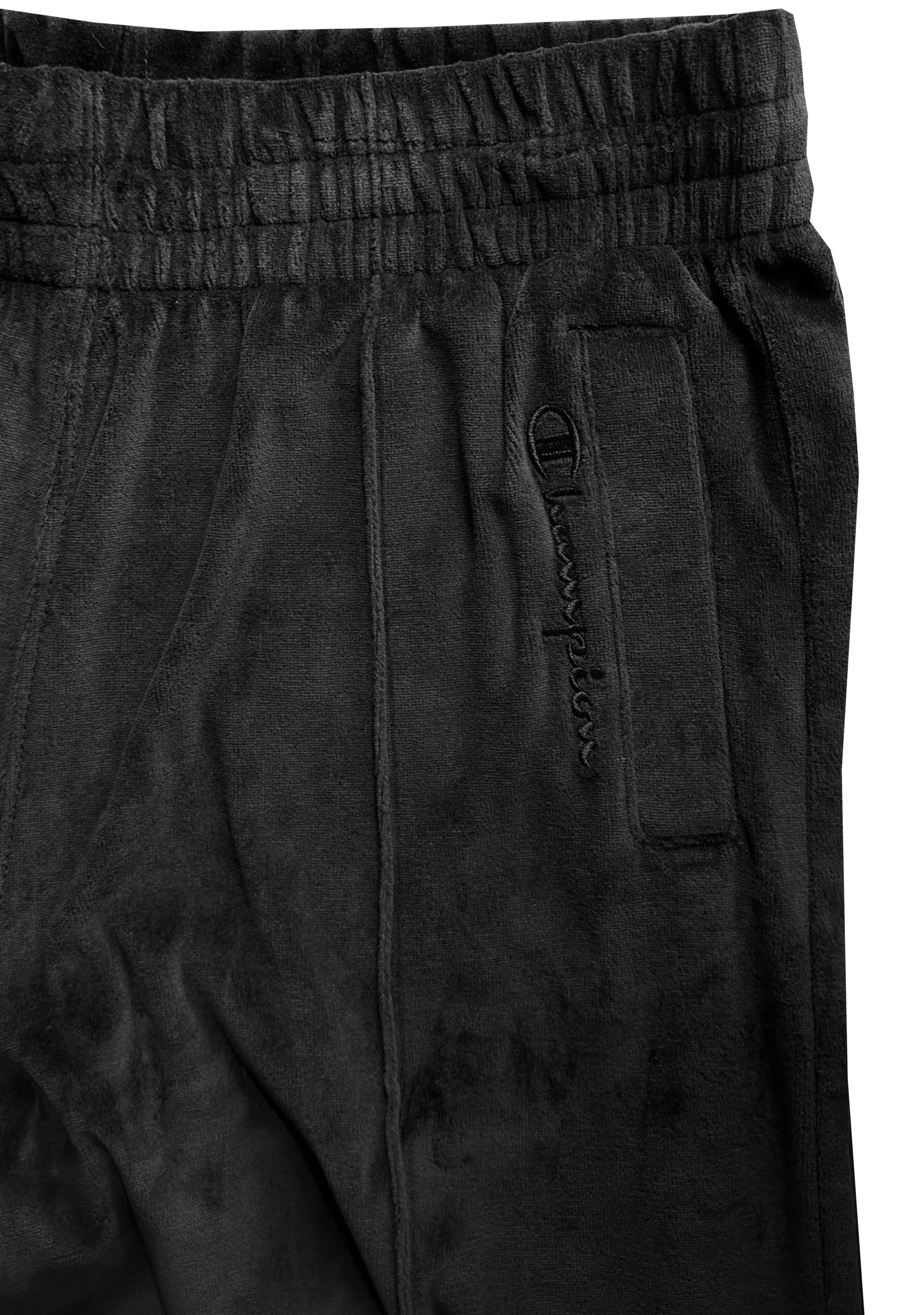 Champion Womens Wide Leg Velvet Velour Pants Black <br> CRXQN BLK