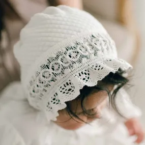 Charlotte Quilted Cotton Bonnet