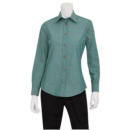 Chef Works SLWCH002GRML Dress Shirt