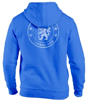 Chelsea FC Wordmark Fleece Pullover Hoodie - Royal