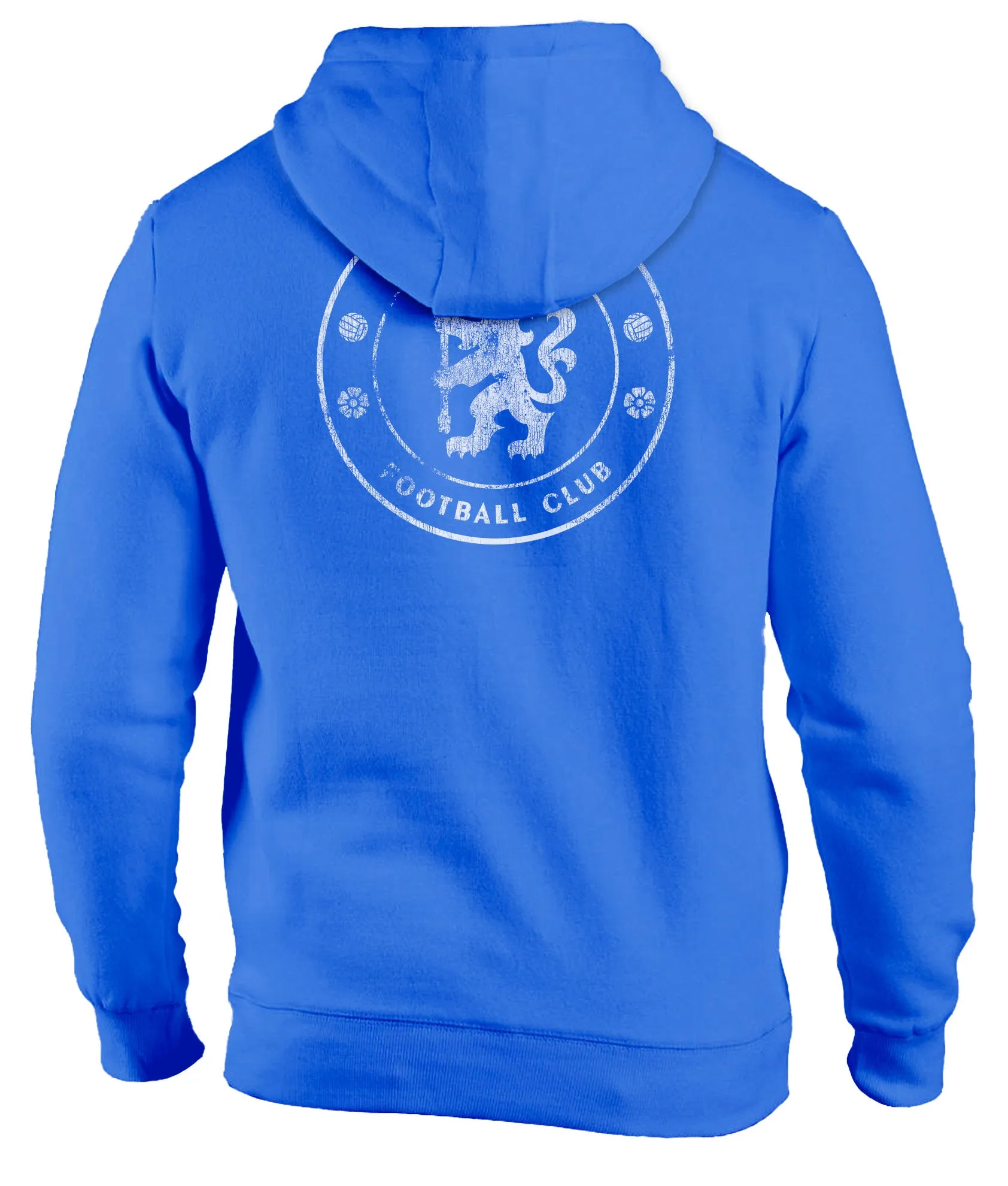 Chelsea FC Wordmark Fleece Pullover Hoodie - Royal