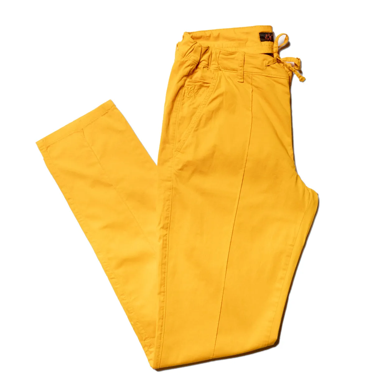 Chino Pants w/ Drawstring Waist - Golden Mustard Yellow