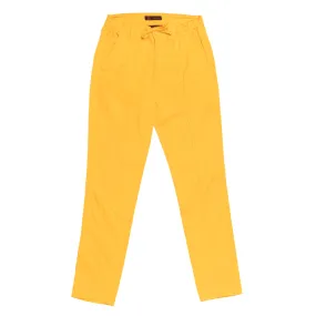 Chino Pants w/ Drawstring Waist - Golden Mustard Yellow