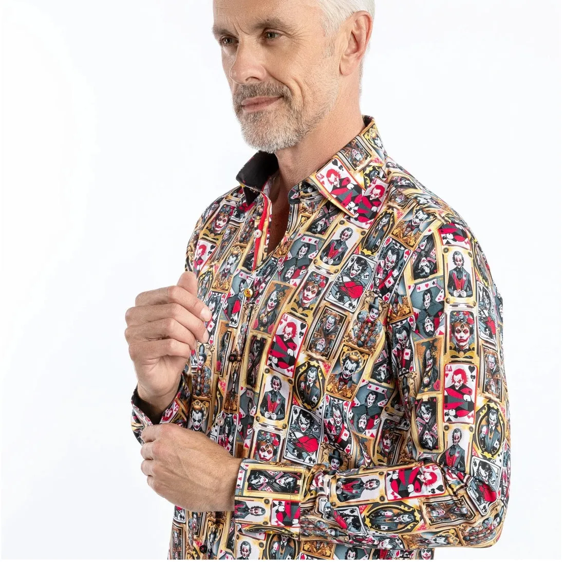 Claudio Lugli THE SUPERVILLAIN Joker PRINT SHIRT CP6965