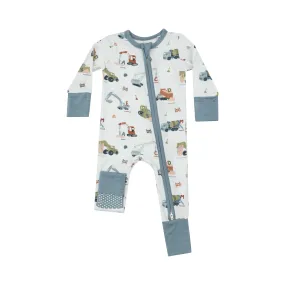 Construction Alphabet 2 Way Zipper Romper