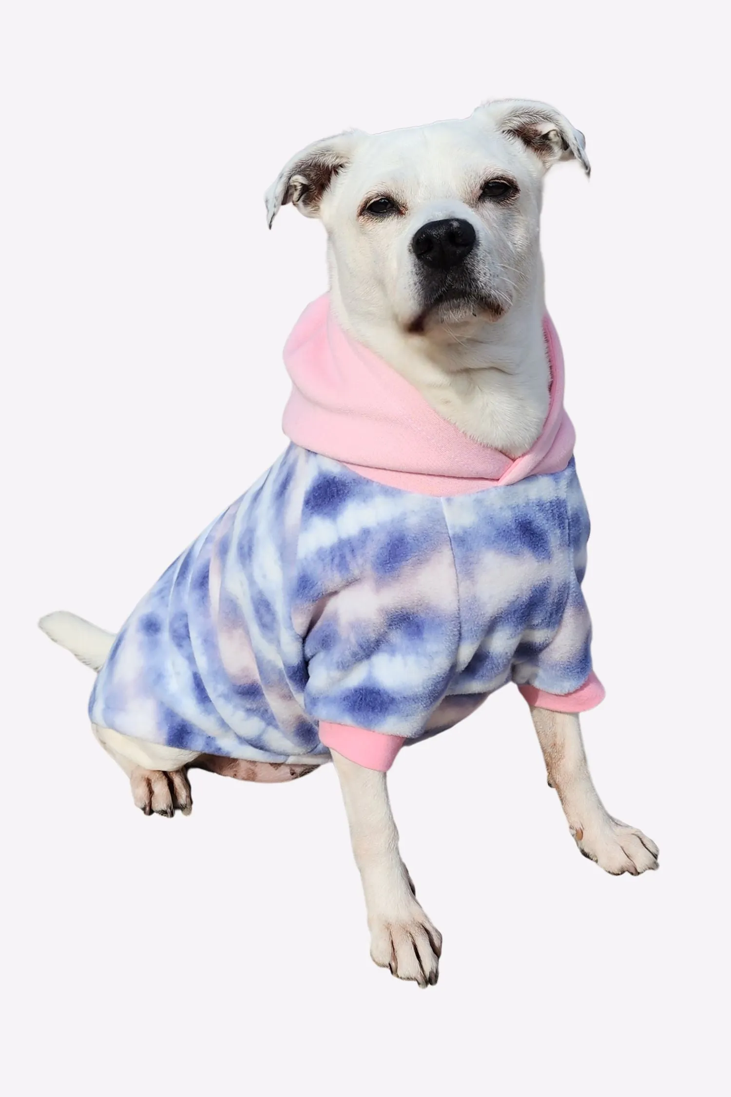 Cotton Candy Tie-Dye Fleece Hoodie