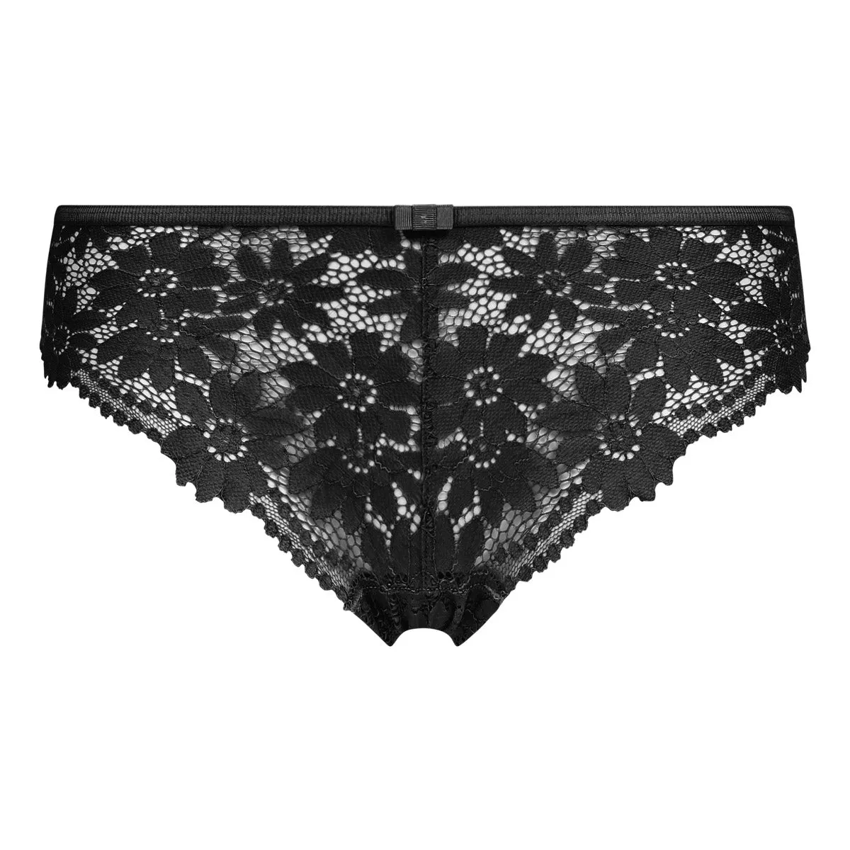 Culotte femme en dentelle à découpes florales Noir Daily Glam