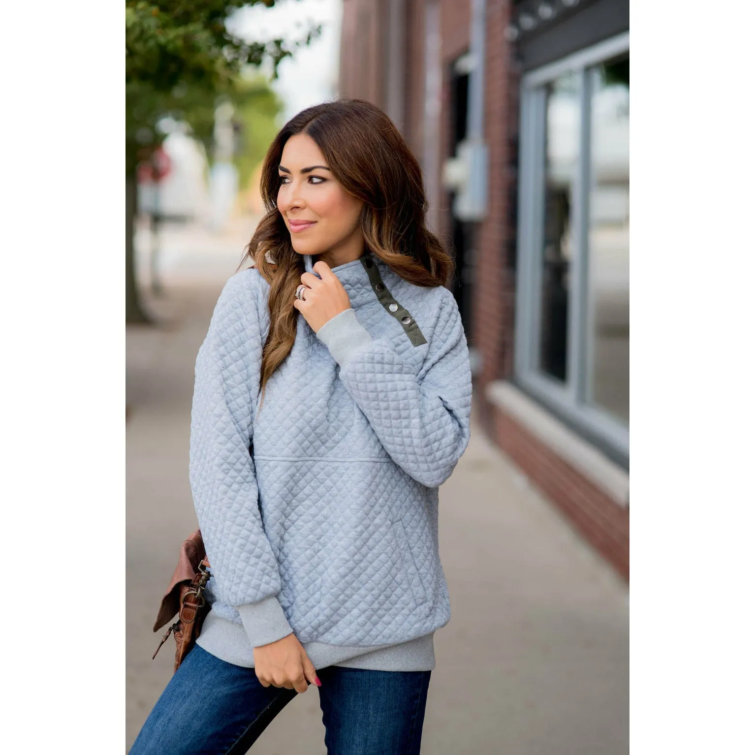 Cute & Casual Quilted Pullover