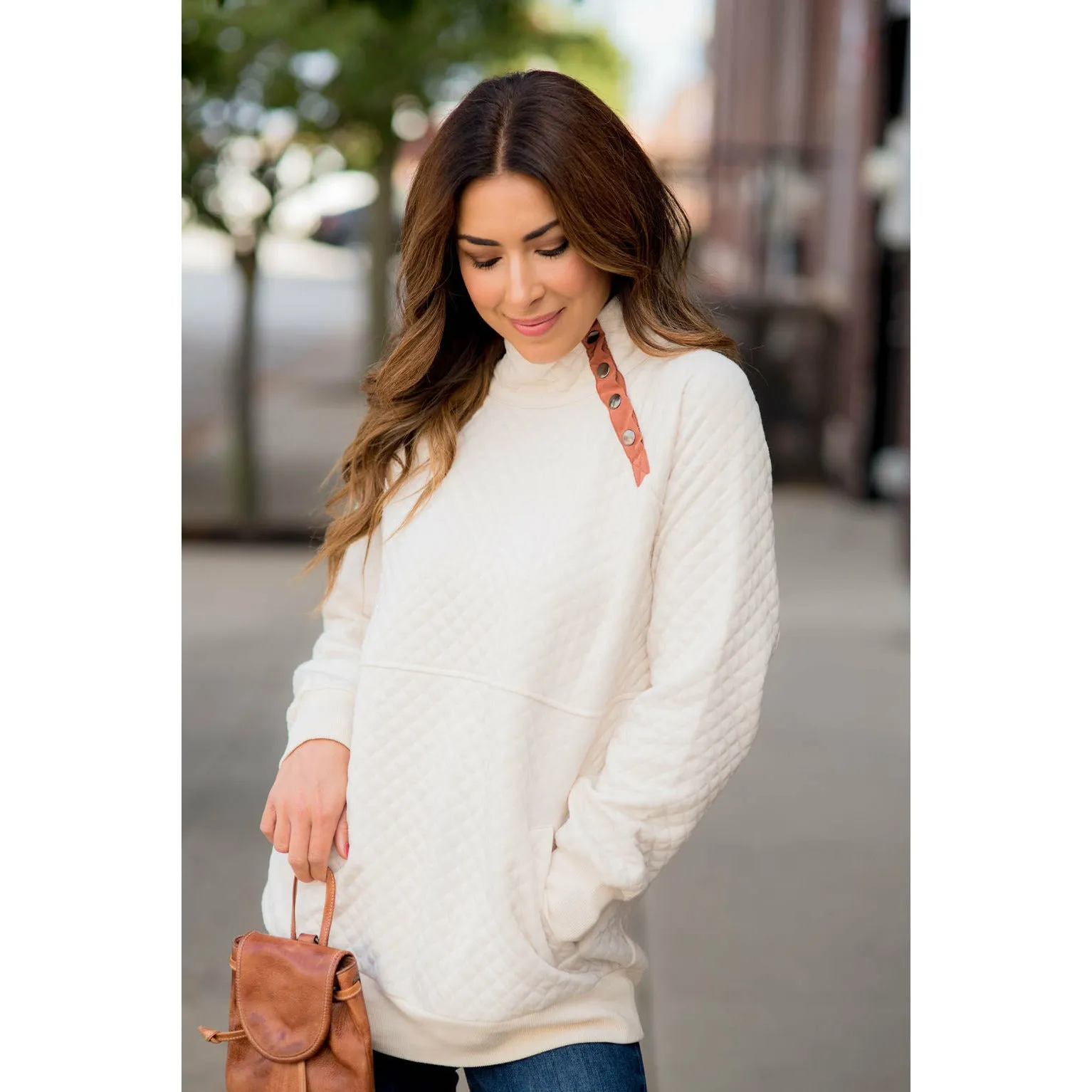 Cute & Casual Quilted Pullover