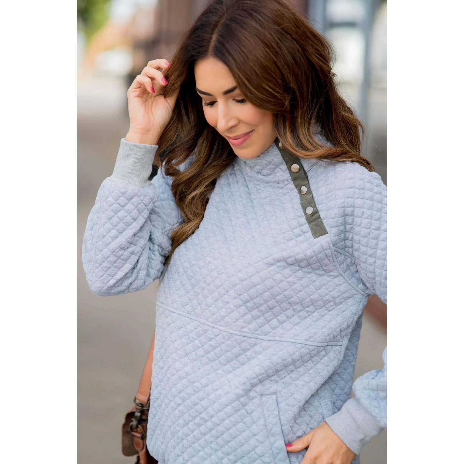 Cute & Casual Quilted Pullover