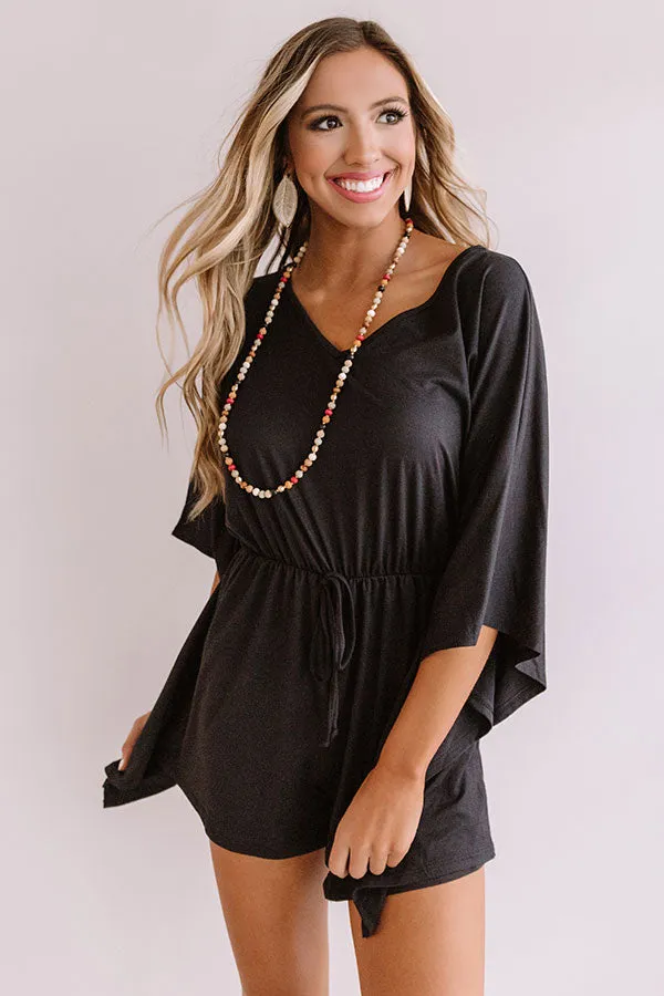 Cute As Can Be Romper In Black